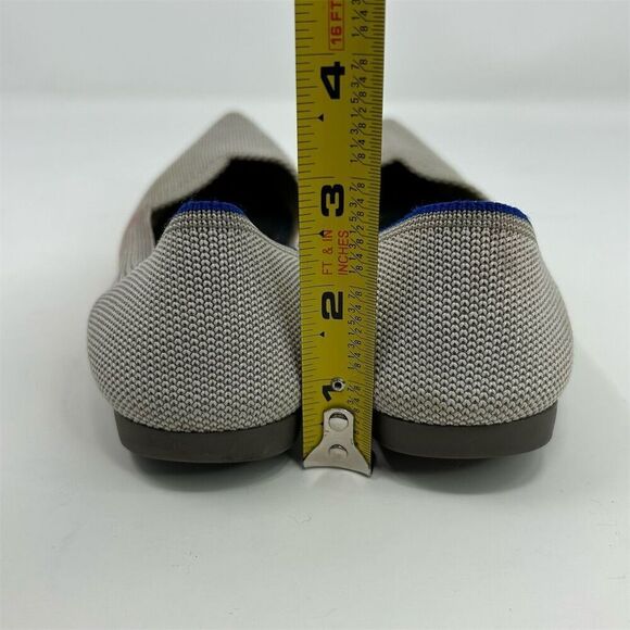 Rothy's The Point Light Gray Ballet Flats Size 6 Casual Shoes **NO INSOLES** - Picture 9 of 12